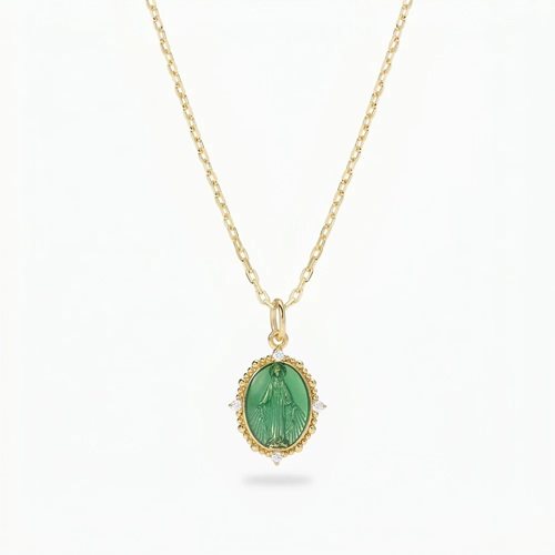 Halskette Amen Dame Sacro Cuore in Silber Zircone CLMIPUSMGV - CLMIPUSMGV